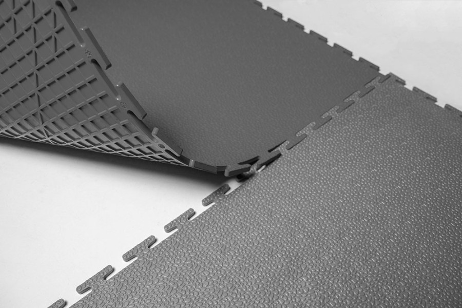 Плитка  ПВХ Sold Terra, 5 мм, 500*500, т-образный замок, тёмно-серая