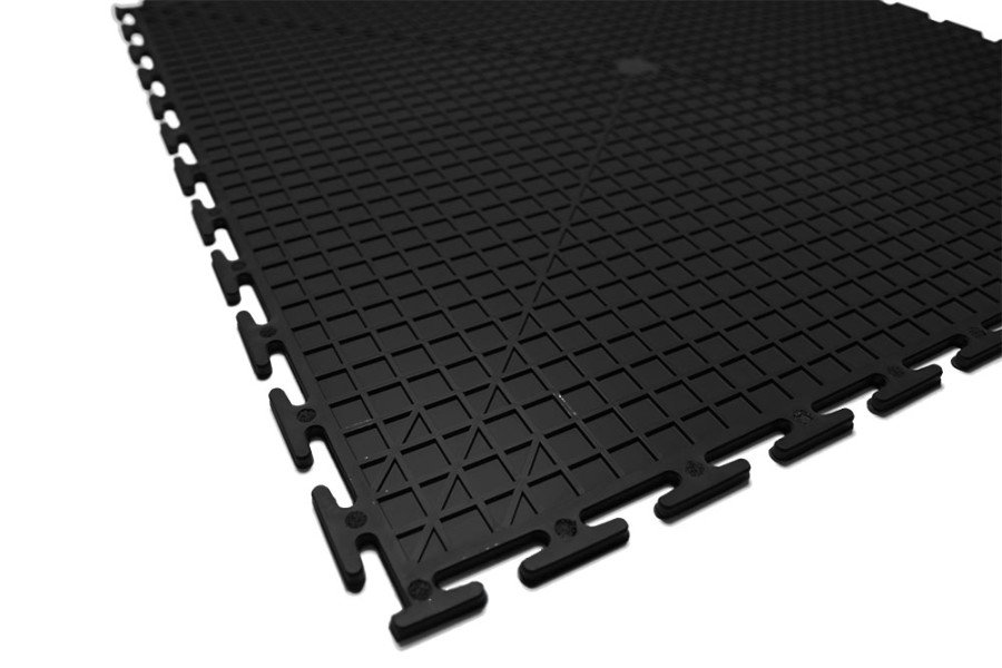 Плитка  ПВХ Sold Max, 9 мм, 500*500, т-образный замок, чёрная