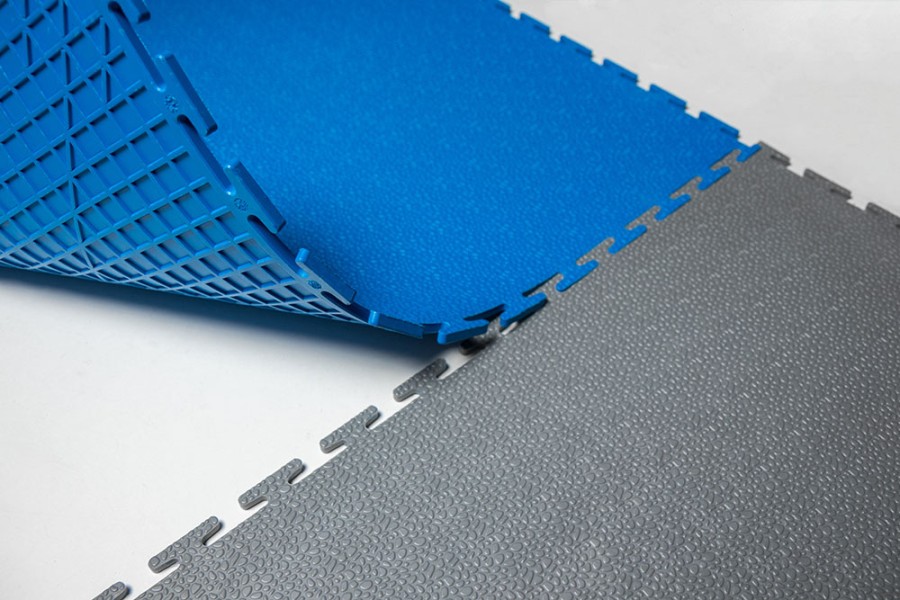 Плитка  ПВХ Sold Terra, 5 мм, 500*500, т-образный замок, синяя