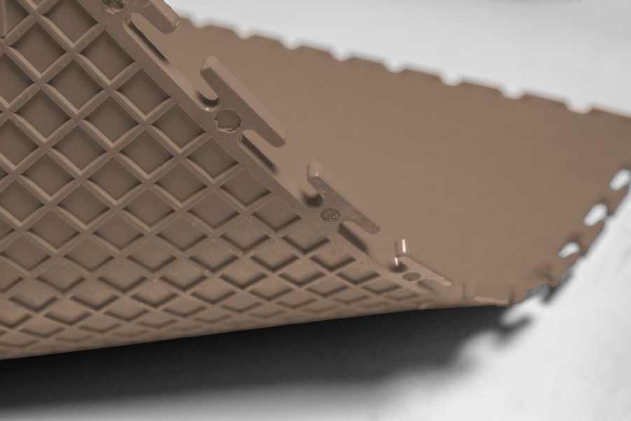 Плитка  ПВХ Sold Terra, 5 мм, 500*500, т-образный замок, бежевая