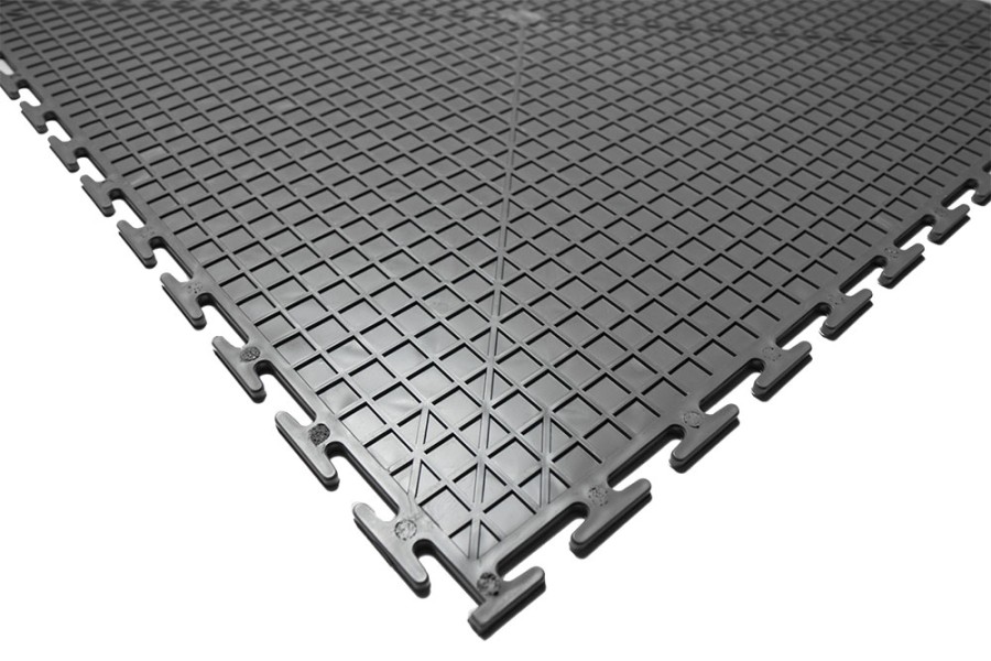 Плитка ПВХ Sold Grain, 5 мм, 500*500, т-образный замок, тёмно-серая