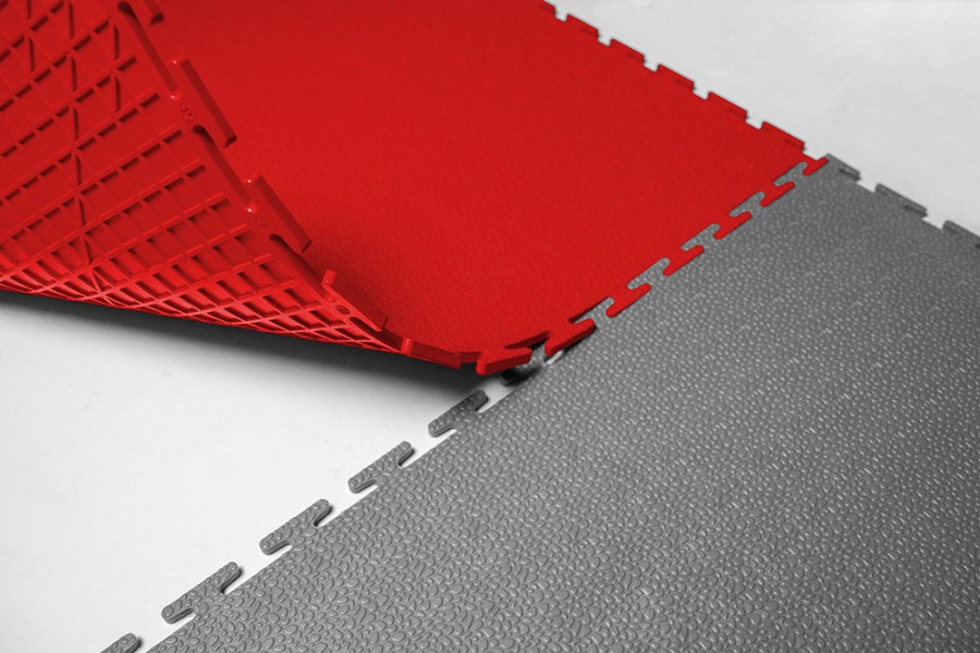 Плитка  ПВХ Sold Terra, 5 мм, 500*500, т-образный замок, красная