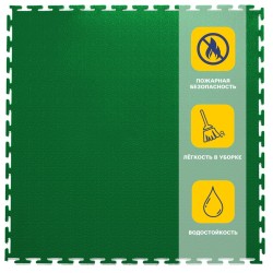 Плитка  ПВХ Sold Terra, 5 мм, 500*500, т-образный замок, зелёная