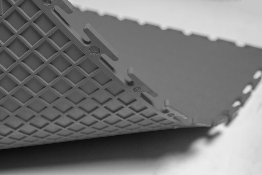 Плитка  ПВХ Sold Terra, 7 мм, 500*500, т-образный замок, тёмно-серая