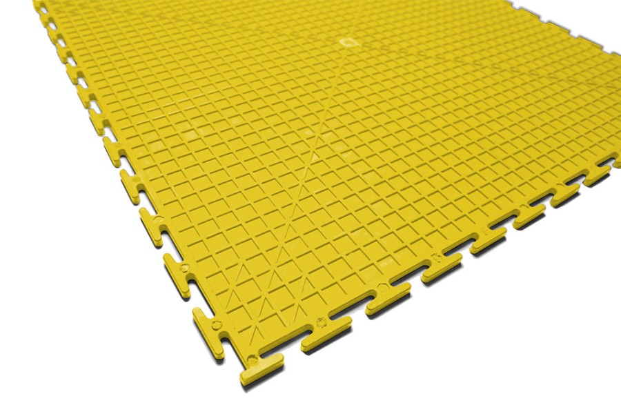 Плитка  ПВХ Sold Terra, 7 мм, 500*500, т-образный замок, жёлтая