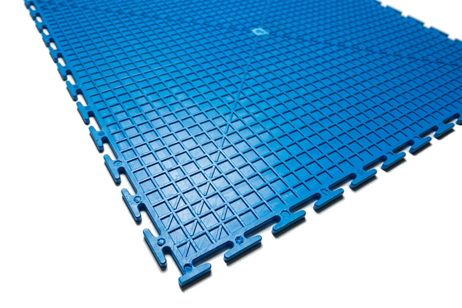 Плитка  ПВХ Sold Terra, 7 мм, 500*500, т-образный замок, синяя