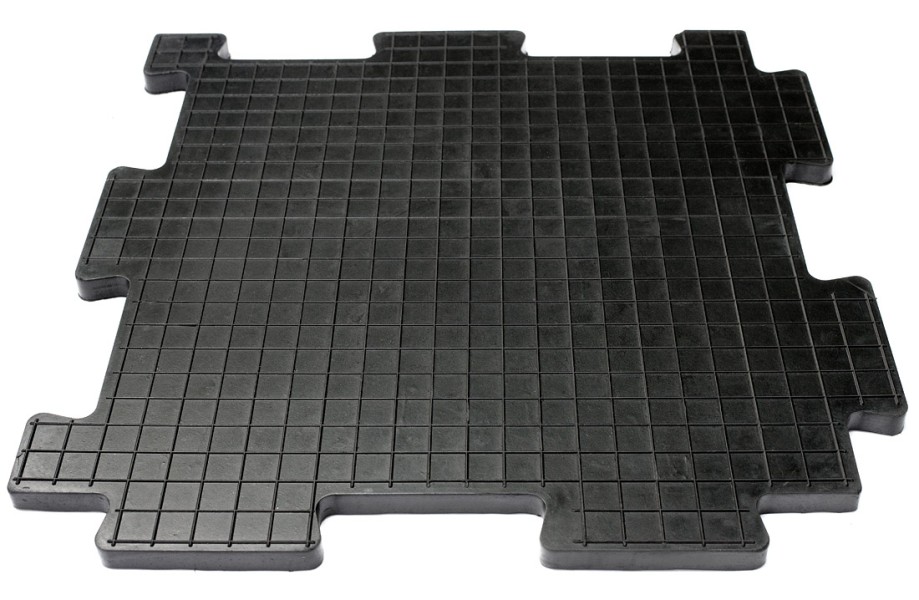 Резиновая плитка «Унидор-Техно», 20 мм, 500*500 мм, чёрная