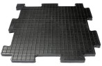 Резиновая плитка «Унидор-Техно», 20 мм, 500*500 мм, чёрная