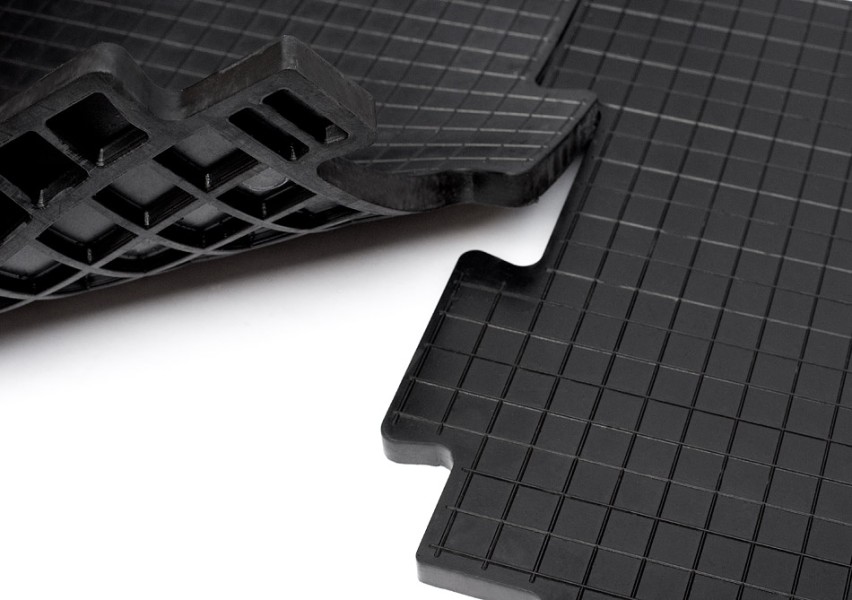 Резиновая плитка «Унидор-Техно», 20 мм, 500*500 мм, чёрная