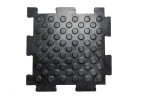 Резиновая плитка «Унидор», 20 мм, 500х500 мм, чёрная