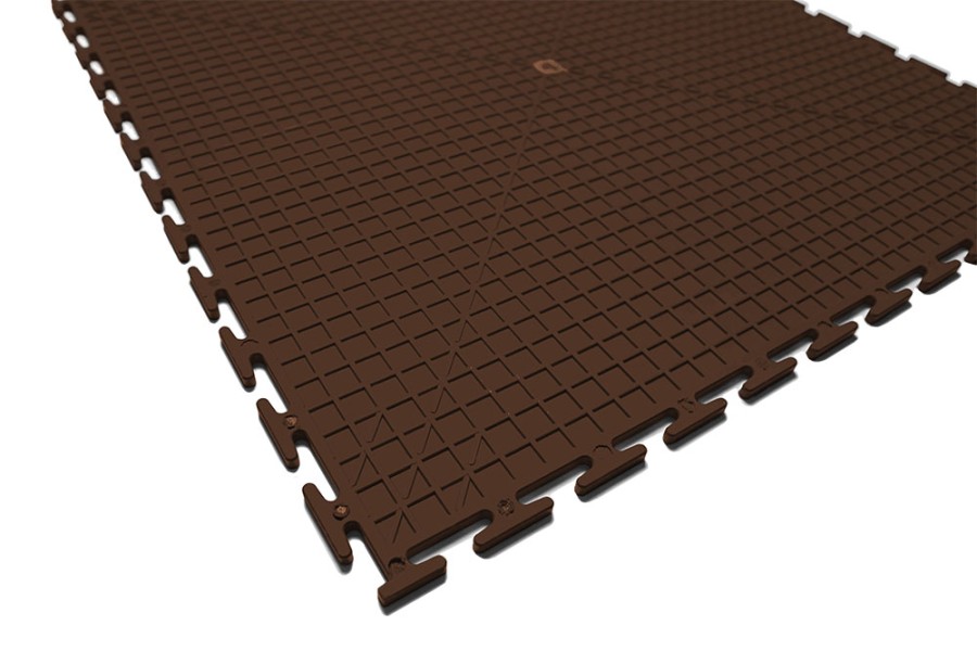 Плитка  ПВХ Sold Terra, 7 мм, 500*500, т-образный замок, коричневая