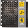 Резиновая плитка «Трансформер», 16 мм, 500*500 мм, чёрная