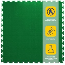 Плитка  ПВХ Sold Terra, 7 мм, 500*500, т-образный замок, зелёная