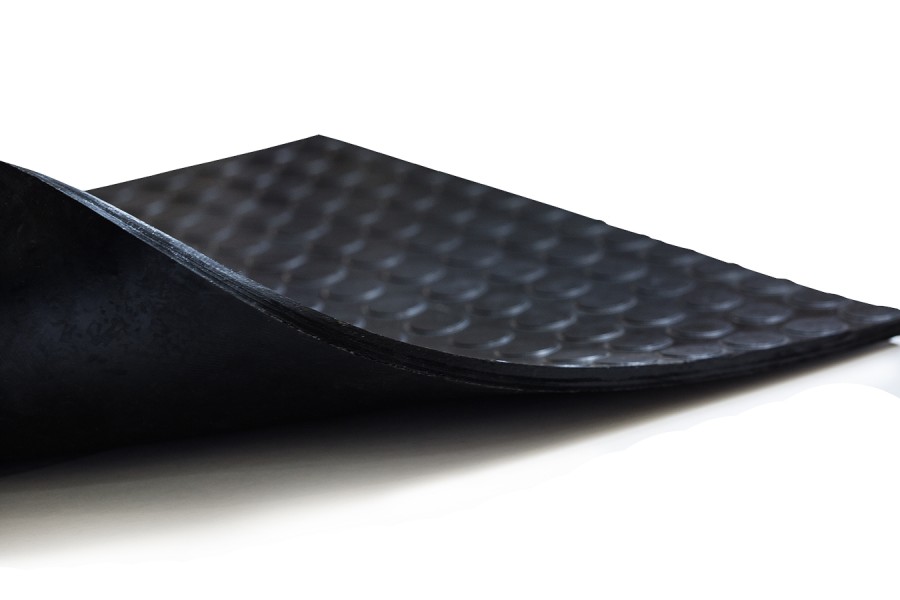 Резиновая плитка Монета, 9 мм, 1000*1000 мм