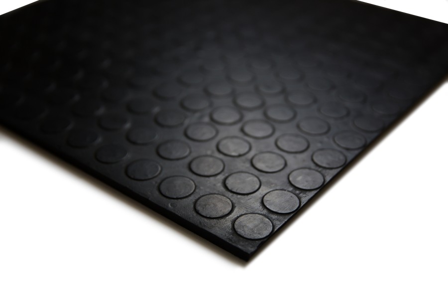 Резиновая плитка Монета, 9 мм, 1000*1000 мм