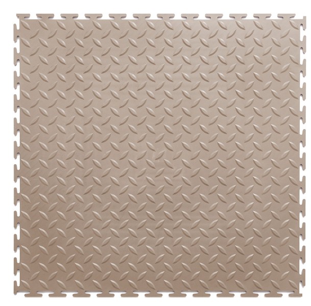 Плитка ПВХ Sold Grain, 7 мм, 500*500, т-образный замок, бежевая