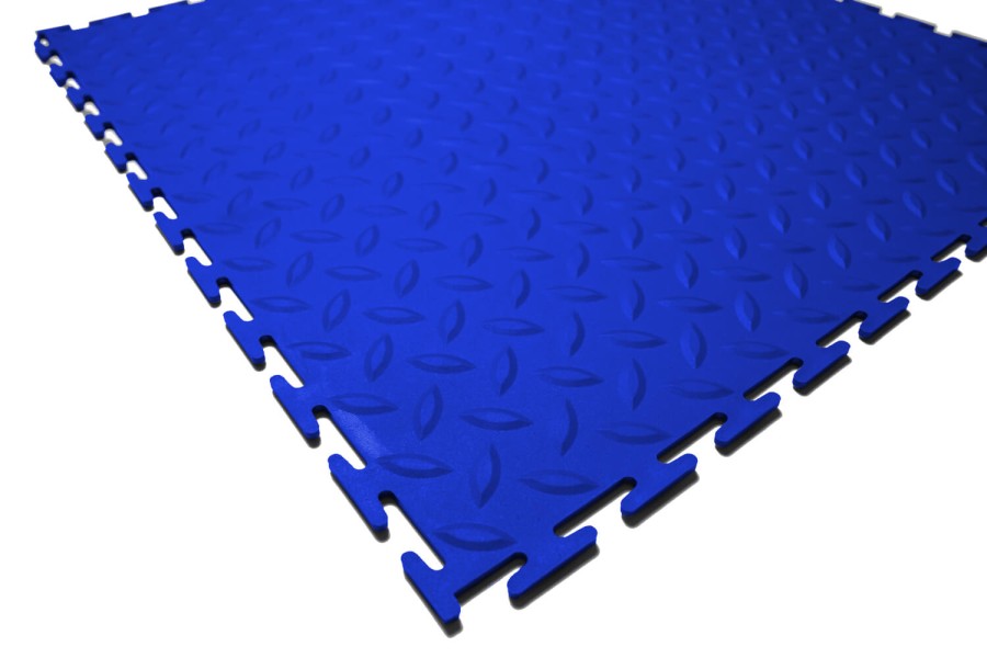 Резиновая плитка, Rubber Grain, 9 мм, 500*500 мм, синяя