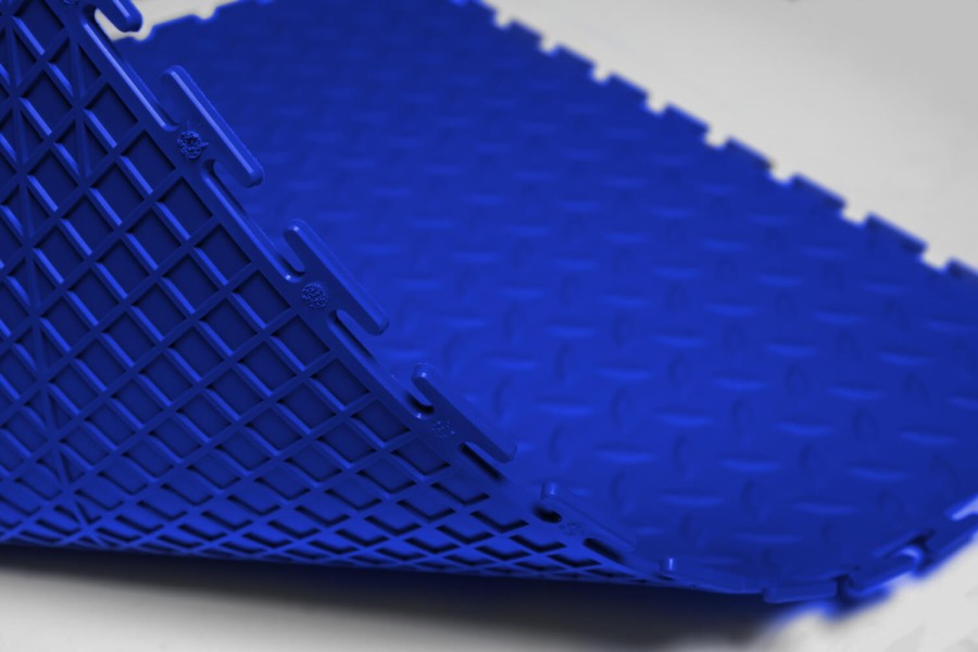 Резиновая плитка, Rubber Grain, 9 мм, 500*500 мм, синяя