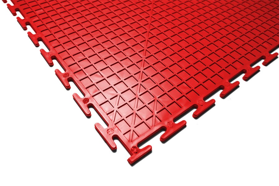 Плитка  ПВХ Sold Modern, 5 мм, 500*500, т-образный замок, красная