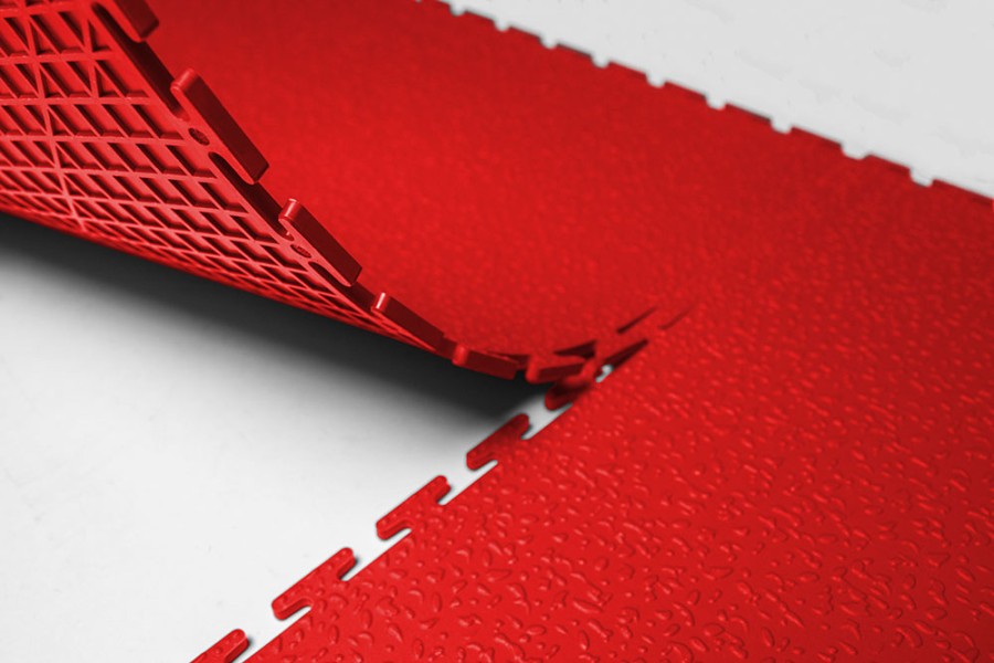 Плитка  ПВХ Sold Modern, 5 мм, 500*500, т-образный замок, красная