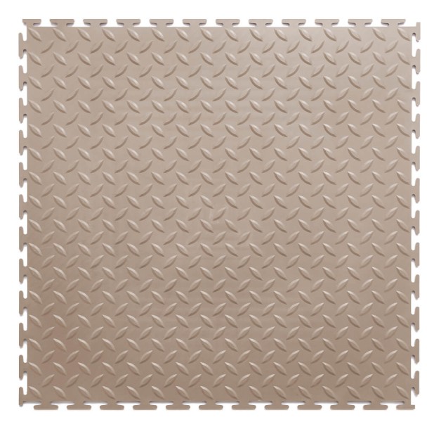 Резиновая плитка, Rubber Grain, 9 мм, 500*500 мм, бежевая