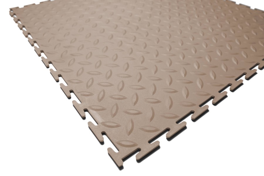 Резиновая плитка, Rubber Grain, 9 мм, 500*500 мм, бежевая