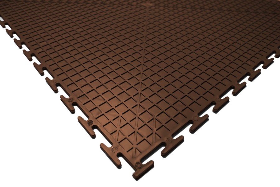 Резиновая плитка, Rubber Grain, 9 мм, 500*500 мм, коричневая