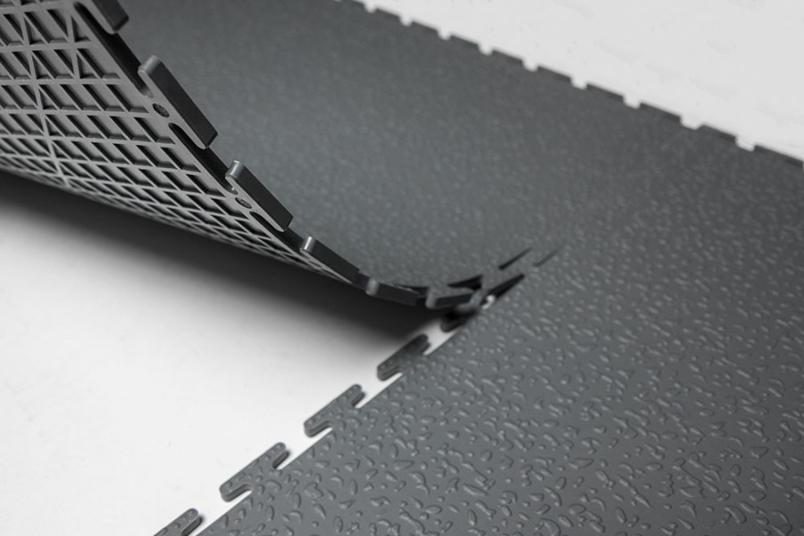 Плитка  ПВХ Sold Modern, 7 мм, 500*500, т-образный замок, тёмно-серая