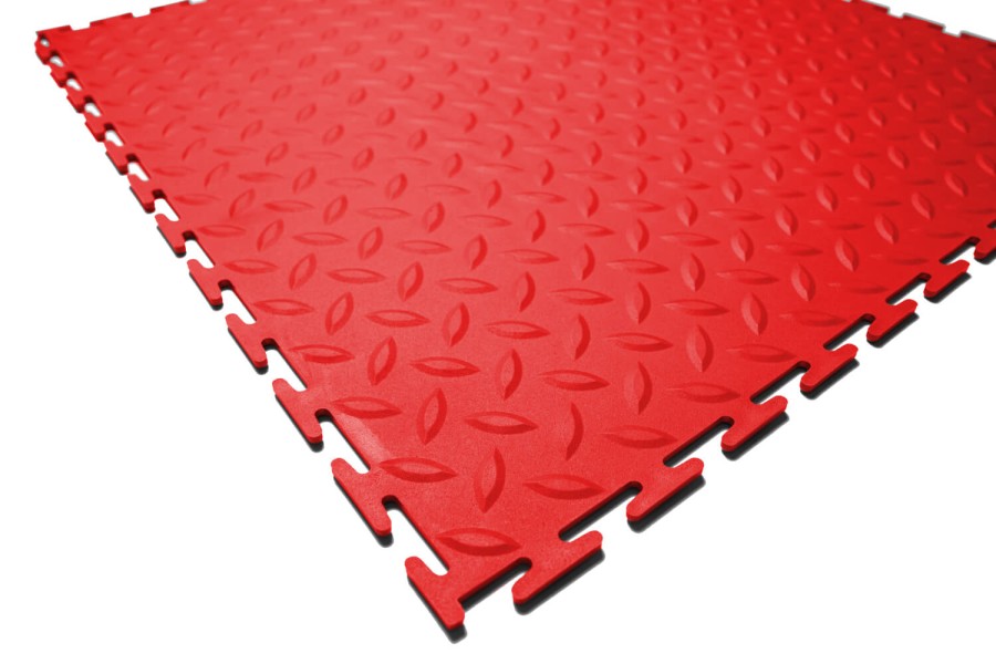 Резиновая плитка, Rubber Grain, 9 мм, 500*500 мм, красная