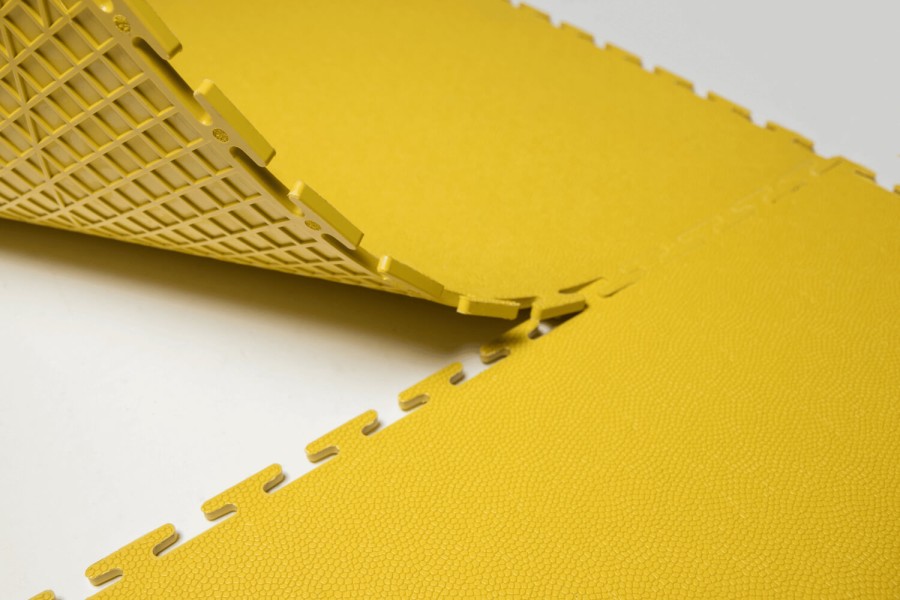 Резиновая плитка, Rubber Skin, 9 мм, 500*500 мм, жёлтая