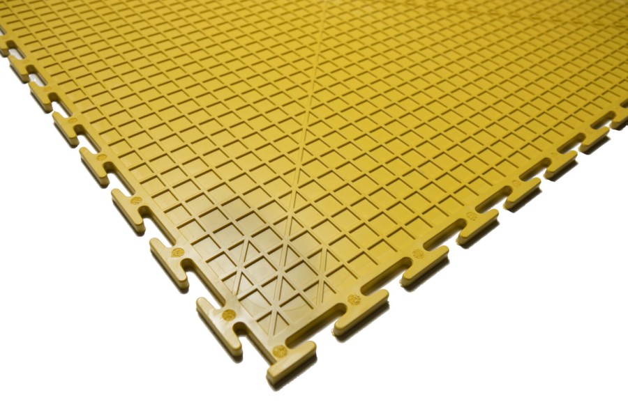 Резиновая плитка, Rubber Skin, 9 мм, 500*500 мм, жёлтая