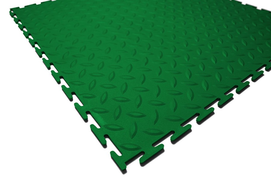 Плитка ПВХ Sold Grain, 9 мм, 500*500, т-образный замок, зелёная