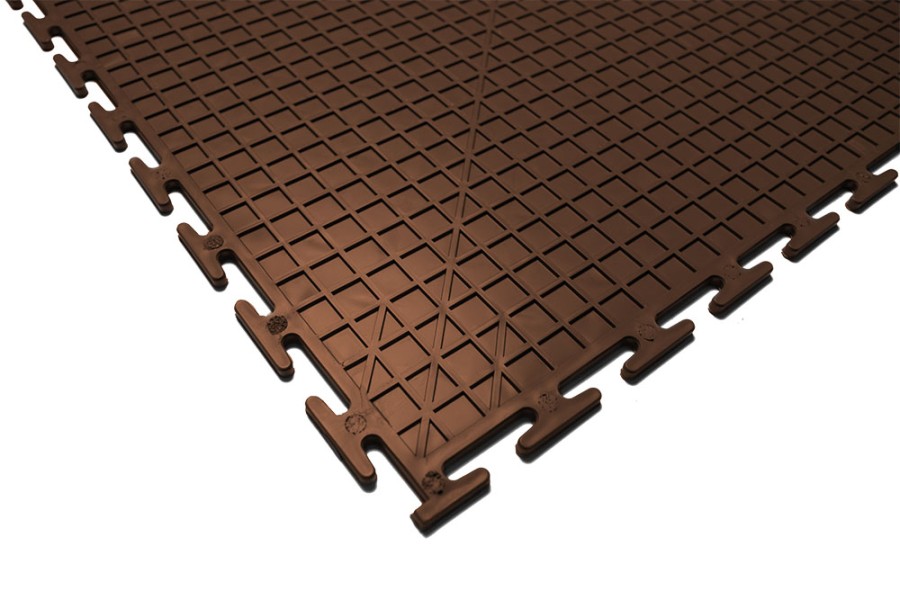 Плитка  ПВХ Sold Modern, 7 мм, 500*500, т-образный замок, коричневая