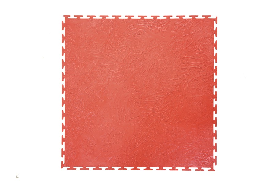 Плитка  ПВХ Sold Decor, 9 мм, 500*500, т-образный замок, красная