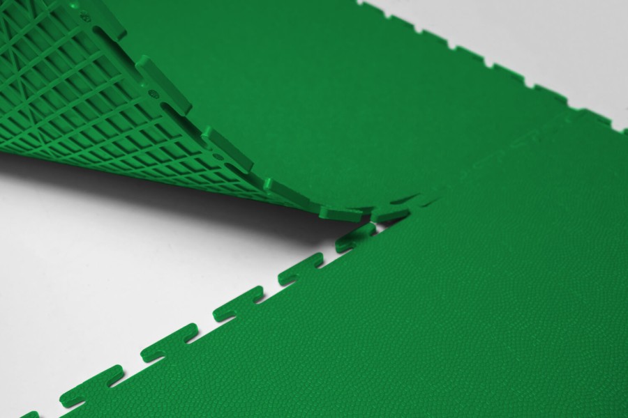 Резиновая плитка, Rubber Skin, 9 мм, 500*500 мм, зелёная