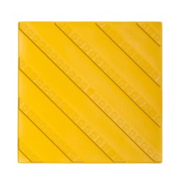 Тактильная плитка с диагональным рифом, 6 мм,  300*300 мм