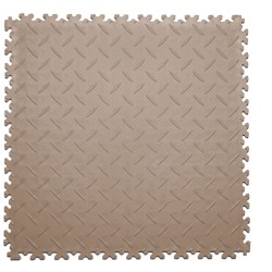 Плитка  ПВХ Sold Diamond, 7 мм, 500*500, фигурный замок, бежевая