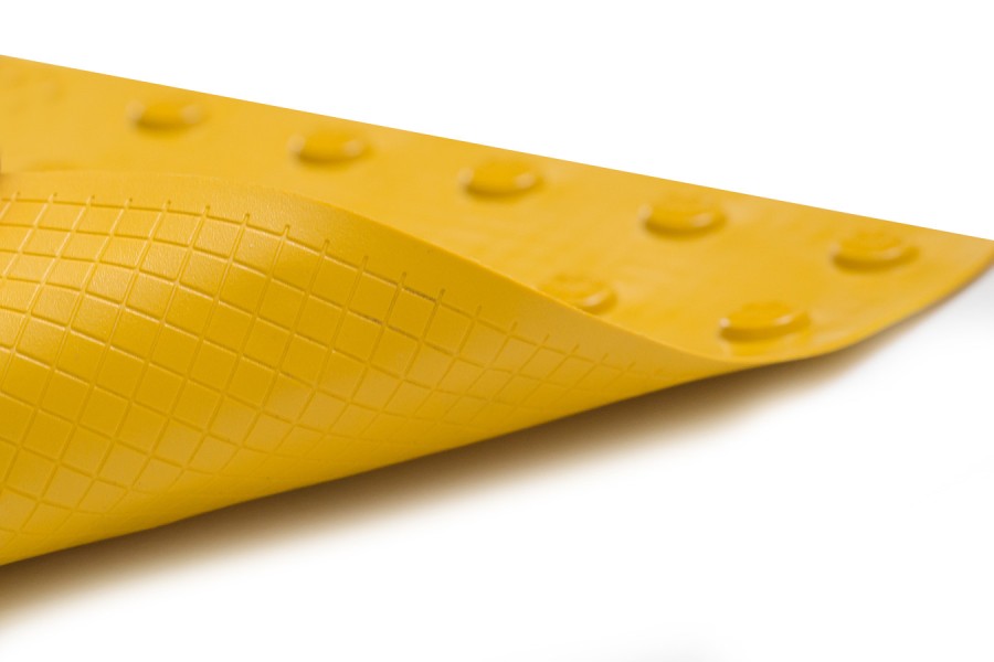 Тактильная плитка с конусообразным рифом (линейный порядок), 6 мм,  300*300 мм