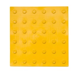 Тактильная плитка с конусообразным рифом (линейный порядок), 6 мм,  300*300 мм