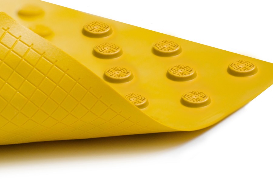 Тактильная плитка с конусообразным рифом (диагональный порядок), 6 мм,  300*300 мм