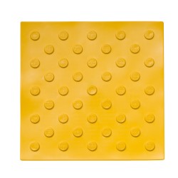 Тактильная плитка с конусообразным рифом (диагональный порядок), 6 мм,  300*300 мм