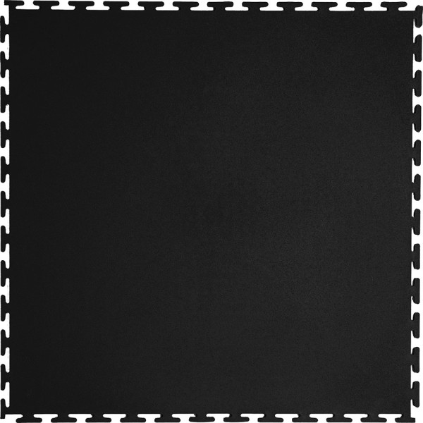 Плитка  ПВХ Sold Flat, 5 мм, 500*500, т-образный замок, чёрная