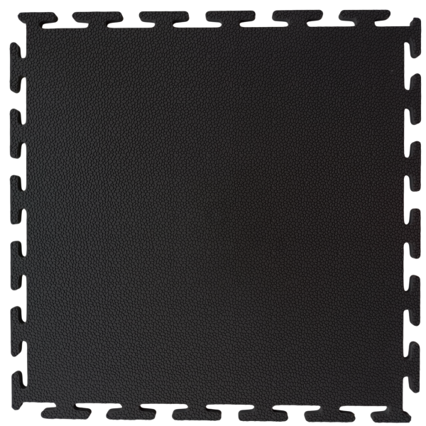 Плитка ПВХ Mini Skin, 5 мм, 250*250, т-образный замок, черная