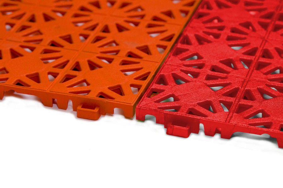 Уличное покрытие «Террапласт», 11 мм, 300*300, красный