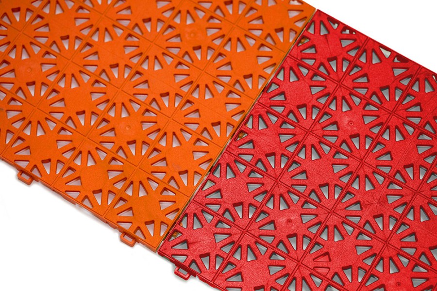 Уличное покрытие «Террапласт», 11 мм, 300*300, красный