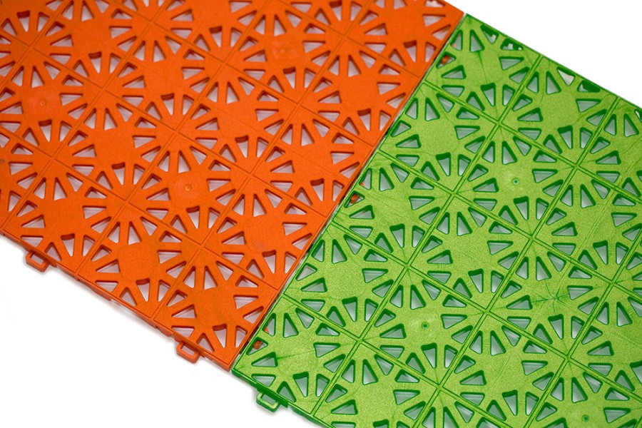 Уличное покрытие «Террапласт», 11 мм, 300*300, зелёный