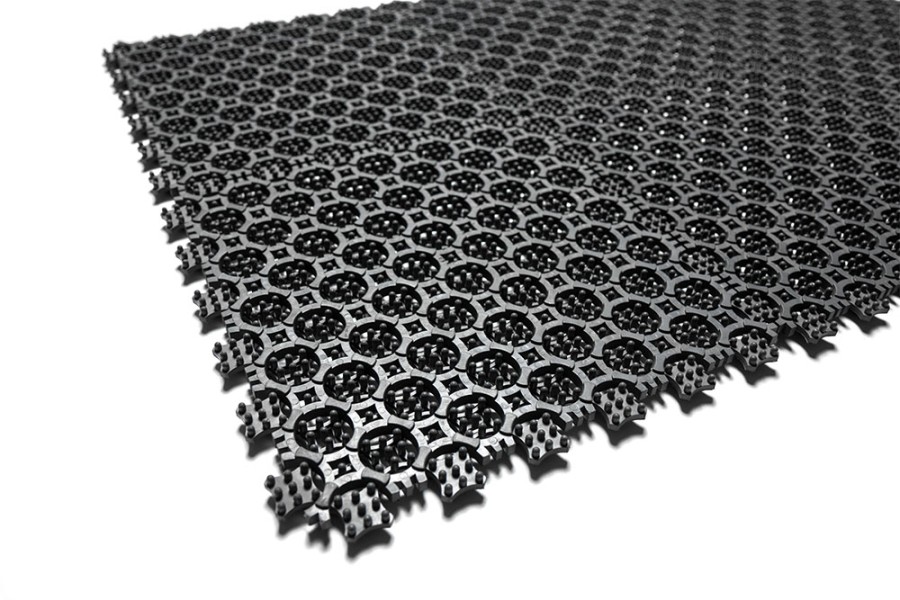 Грязезащитное покрытие ПВХ Sold Антикаблук, 9 мм, 200*200 мм, темно-серый