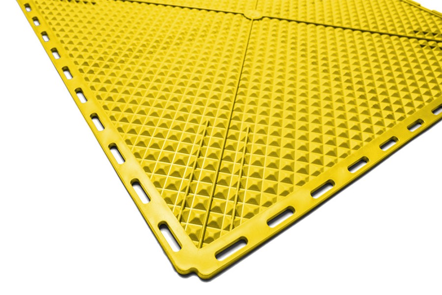 Плитка  ПВХ Sold Fix, 6,5 мм, 500*500, скрытый замок, жёлтая