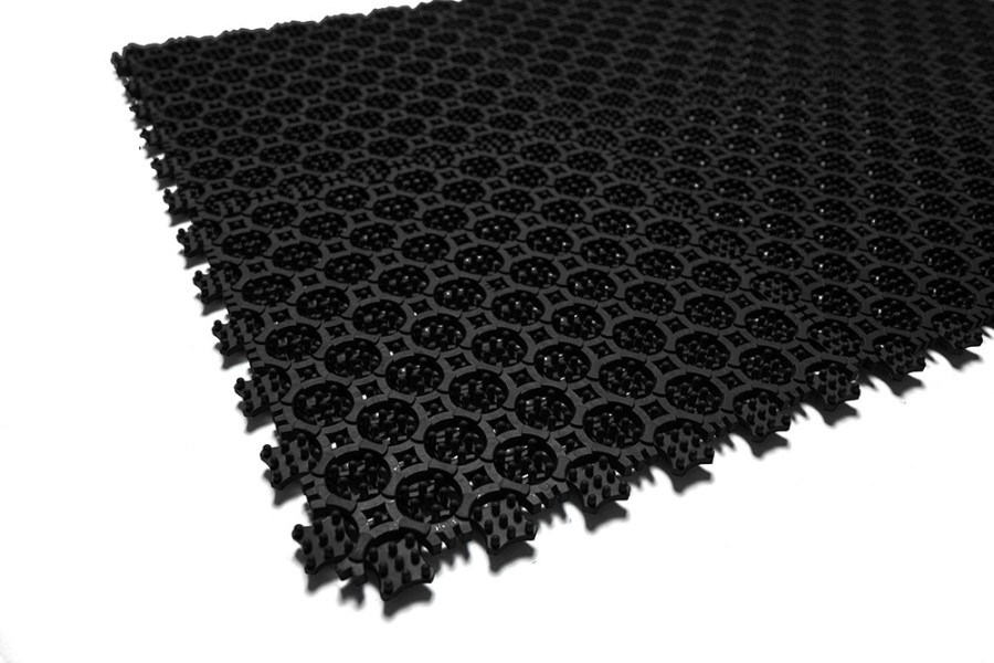 Грязезащитное покрытие ПВХ Sold Антикаблук, 9 мм, 200*200 мм, чёрный