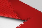 Плитка  ПВХ Sold Flat, 5 мм, 500*500, т-образный замок, красная